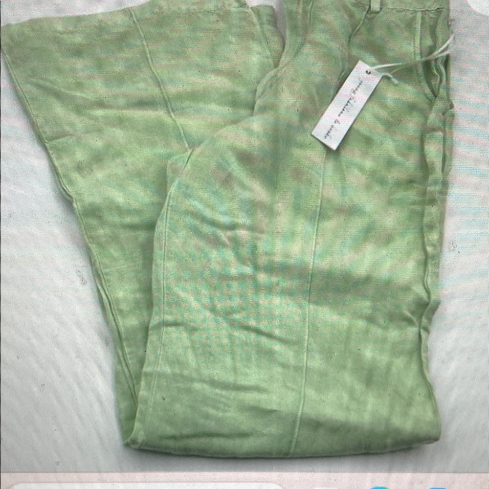 Young fabulous and broke Easton linen wide leg Pants- new
